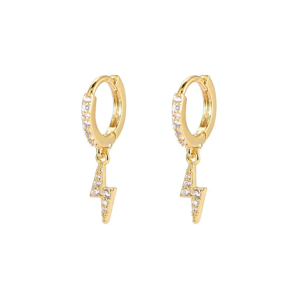 oorbel lightning goud