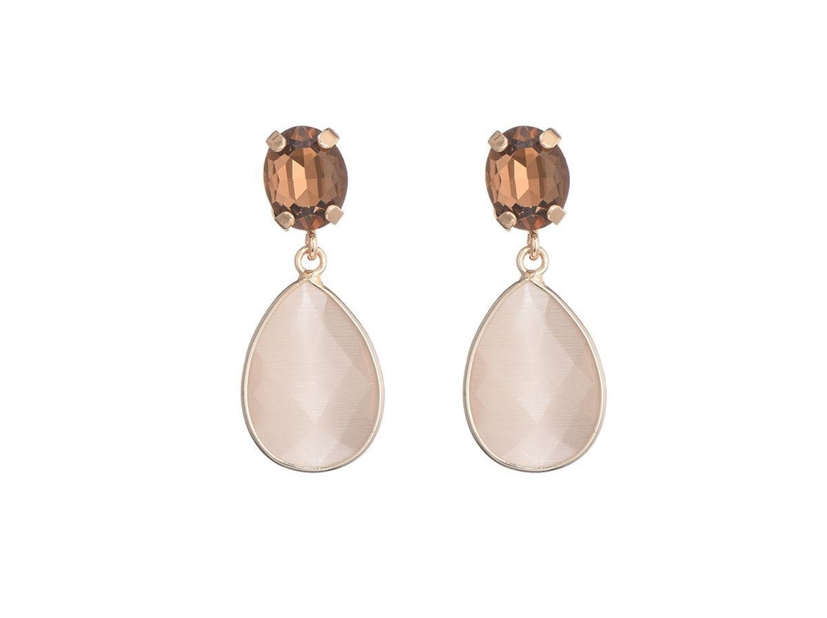 Oorbel Laura beige