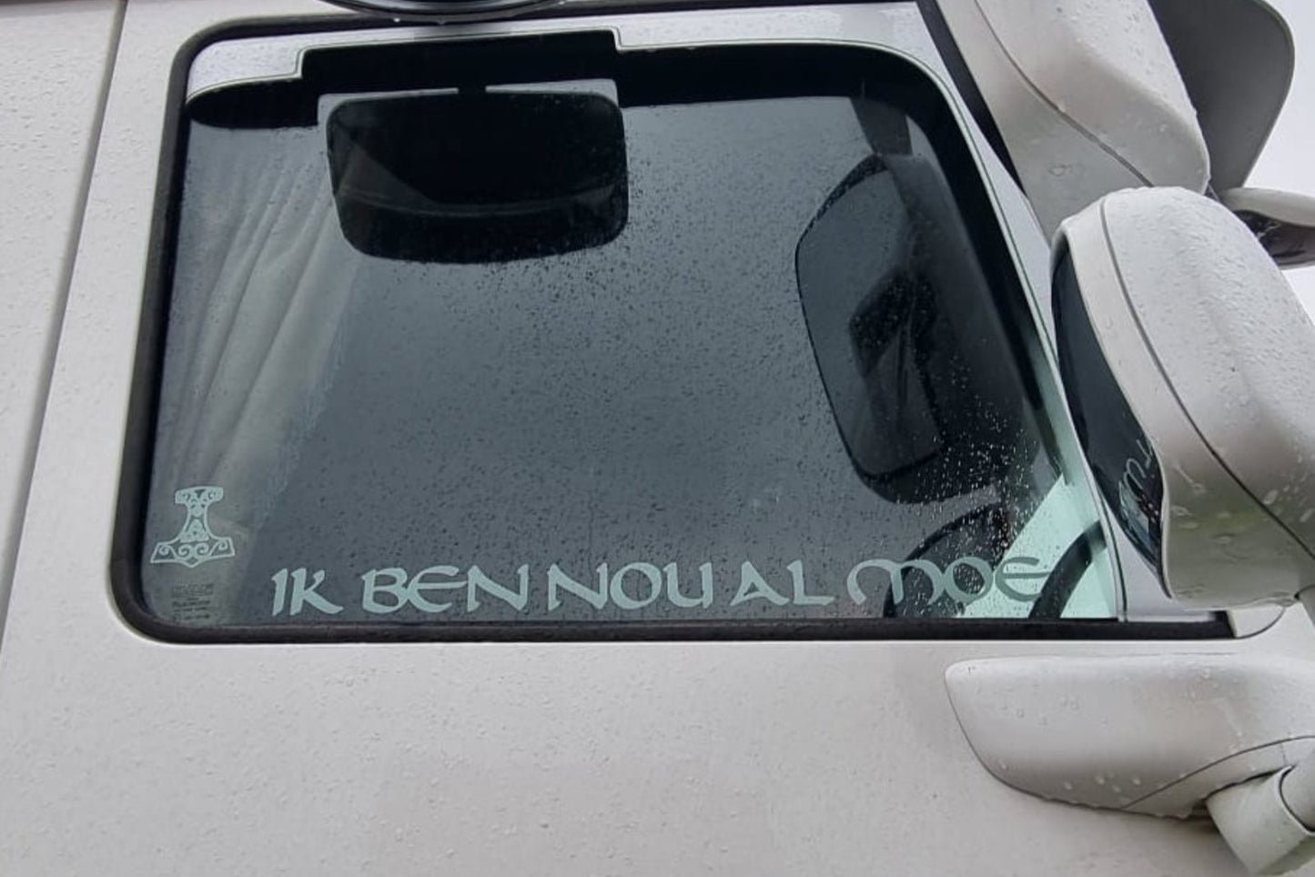Zijraam sticker (beide zijramen)