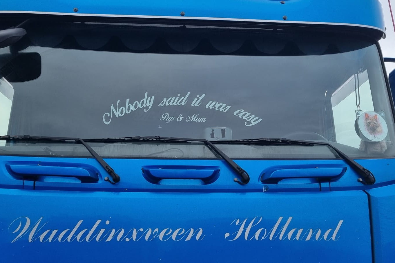 Voorraam sticker